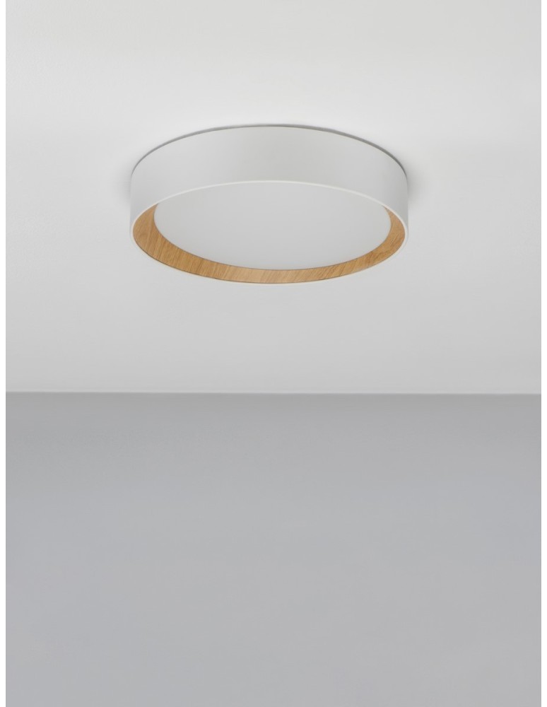 Ceiling lamps - Luces Exclusivas ROSITA Modern Ceiling White 1xLED max 30W 3000K LE43583 - product kolory-swiatla.pl 3