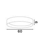 Ceiling lamps - Luces Exclusivas ROSITA Modern Ceiling White 1xLED max 50W 3000K LE43585 - product 2