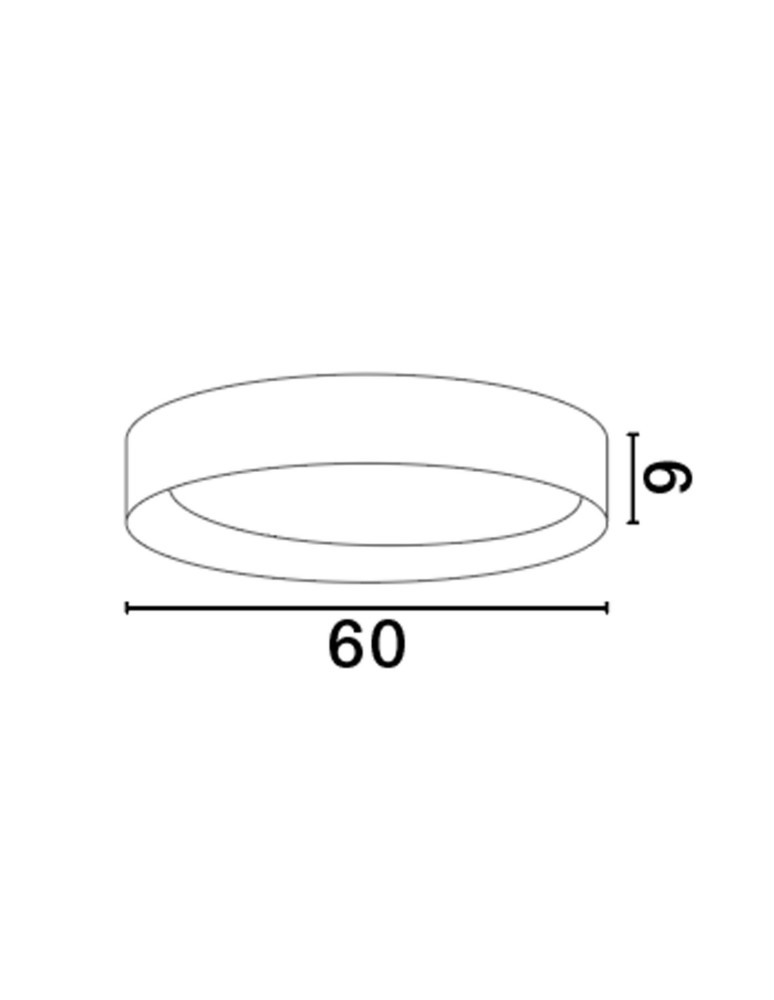 Ceiling lamps - Luces Exclusivas ROSITA Modern Ceiling White 1xLED max 50W 3000K LE43585 - product kolory-swiatla.pl 2