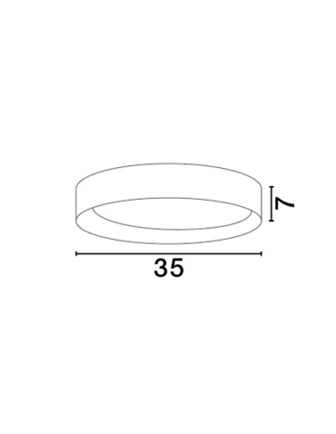 Luces Exclusivas ROSITA Modern Ceiling Black 1xLED max 30W 3000K LE43586 - product 2