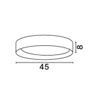 Ceiling lamps - Luces Exclusivas ROSITA Modern Ceiling Black 1xLED max 40W 3000K LE43587 - product 2