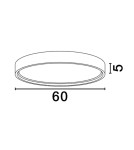 Ceiling lamps - Luces Exclusivas ACULCO Modern Ceiling Black 1xLED max 60W 3000K LE43594 - product 2