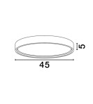 Ceiling lamps - Luces Exclusivas ACULCO Modern Ceiling White 1xLED max 30W 3000K LE43595. - product 2