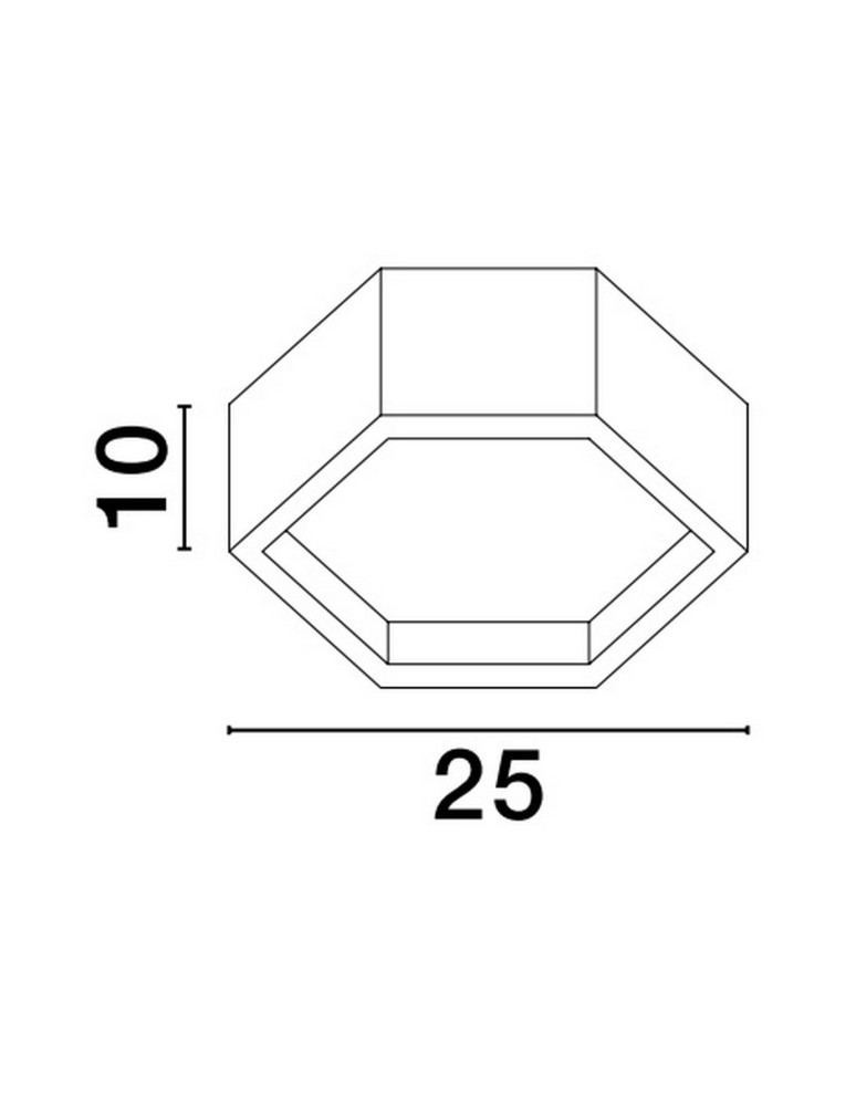 Ceiling lamps - Luces Exclusivas ADRIAN Modern Ceiling Black 1xLED max 10W 3000K LE43599 - product kolory-swiatla.pl 2