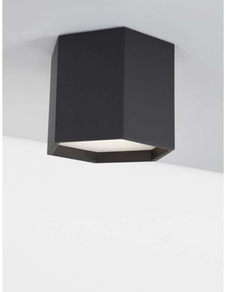 Ceiling lamps - Luces Exclusivas ADRIAN Modern Ceiling Black 1xLED max 10W 3000K LE43600 - product kolory-swiatla.pl 4