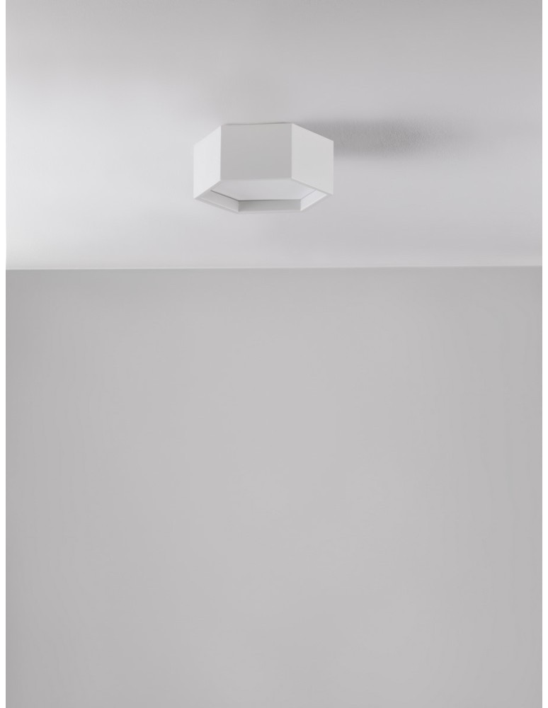 Ceiling lamps - Luces Exclusivas ADRIAN Modern Ceiling White 1xLED max 10W 3000K LE43601 - product kolory-swiatla.pl 2