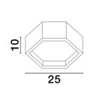 Ceiling lamps - Luces Exclusivas ADRIAN Modern Ceiling White 1xLED max 10W 3000K LE43601 - product 3