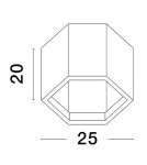 Ceiling lamps - Luces Exclusivas ADRIAN Modern Ceiling White 1xLED max 10W 3000K LE43602 - product 2