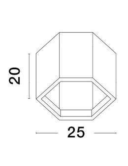 Luces Exclusivas ADRIAN Sufitowa Nowoczesna biały 1xLED max 10W 3000K LE43602 - produkt 2