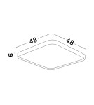 Ceiling lamps - Luces Exclusivas AGOSTA Modern Ceiling Black 1xLED max 30W 3000K LE43603 - product 4