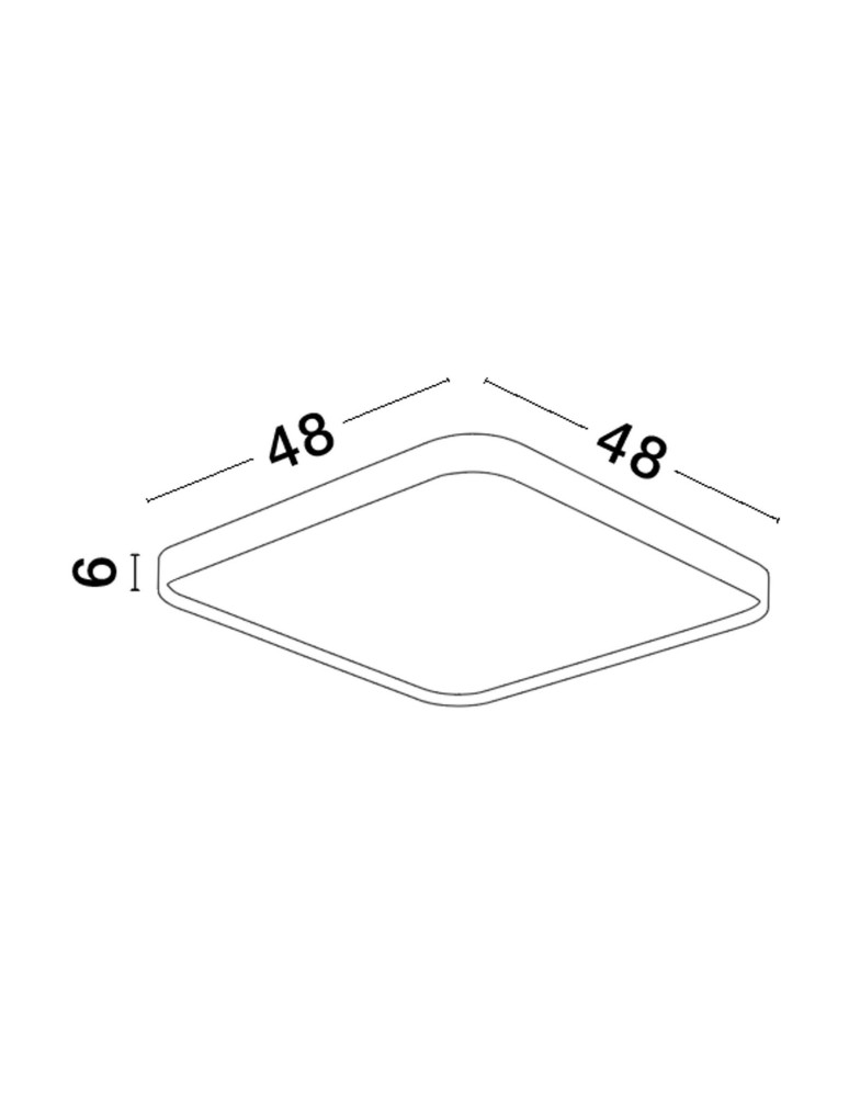 Ceiling lamps - Luces Exclusivas AGOSTA Modern Ceiling Black 1xLED max 30W 3000K LE43603 - product kolory-swiatla.pl 4