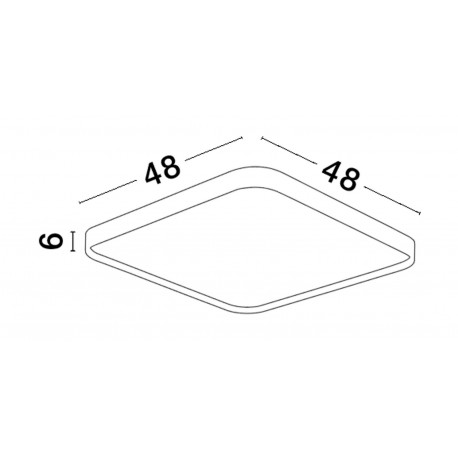 Luces Exclusivas AGOSTA Sufitowa Nowoczesna czarny 1xLED max 30W 3000K LE43603