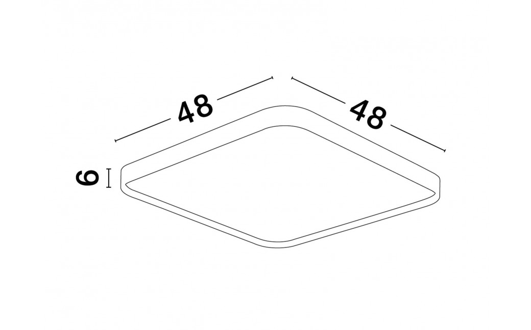 Luces Exclusivas AGOSTA Sufitowa Nowoczesna biały 1xLED max 30W 3000K LE43604