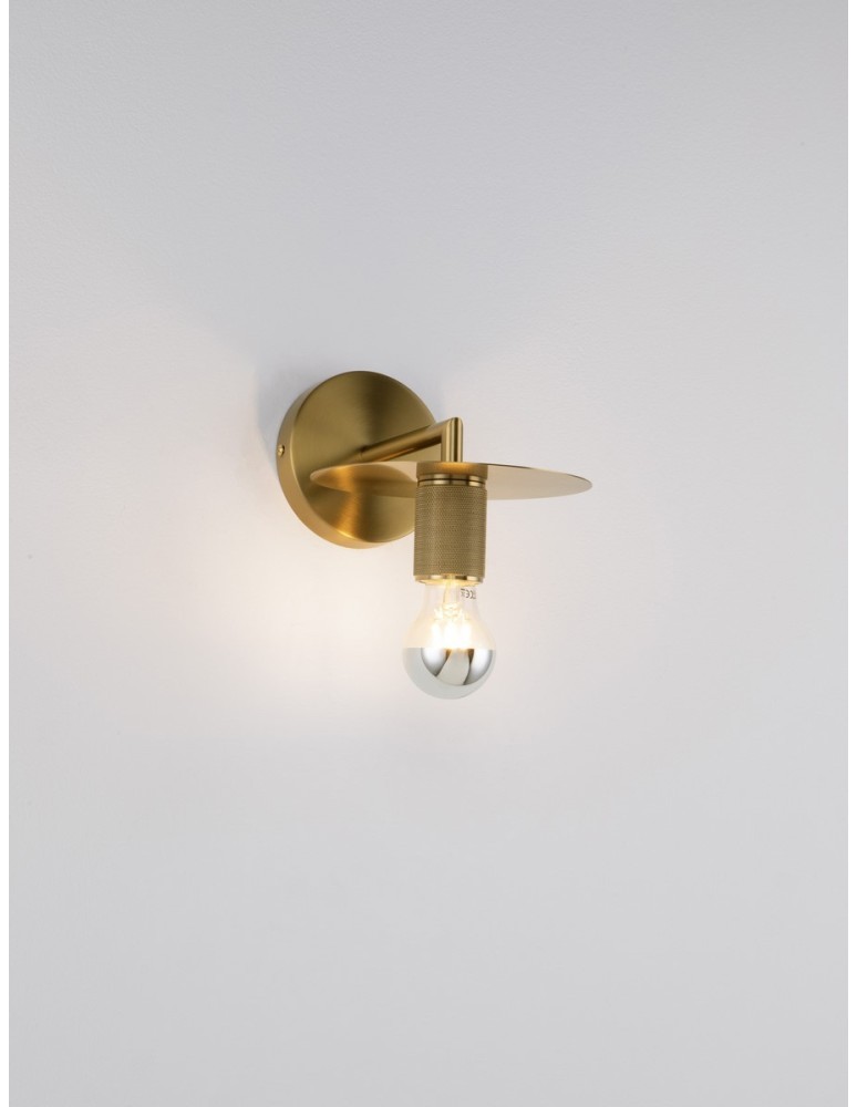 Wall lamps - Luces Exclusivas BAJIO Wall-mounted Modern Gold and gold shades 1xE27 max 12W LE43611 - product kolory-swiatla.pl 2