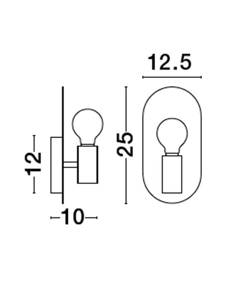 Kinkiety - Luces Exclusivas BAJIO Ścienna Nowoczesna czarny 1xE27 max 12W LE43612 - produkt kolory-swiatla.pl 3