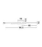 Kinkiety - Luces Exclusivas BAGRES Ścienna Nowoczesna czarny 1xLED max 31W 3000K LE43615 - produkt 2