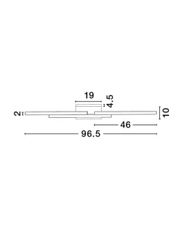Luces Exclusivas BAGRES Ścienna Nowoczesna złoty i odcienie złota 1xLED max 31W 3000K LE43617 - produkt 2