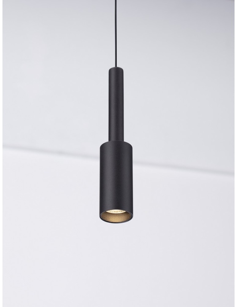 Pendant lamps - Luces Exclusivas BAHAMA Pendant Modern Black 1xLED max 7W 3000K LE43623 - product kolory-swiatla.pl 2