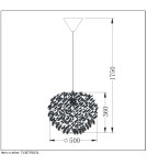 Pendant lamps - Lucide GOOSY SOFT Pendant E27 50cm W 71367/50/31 - product 5