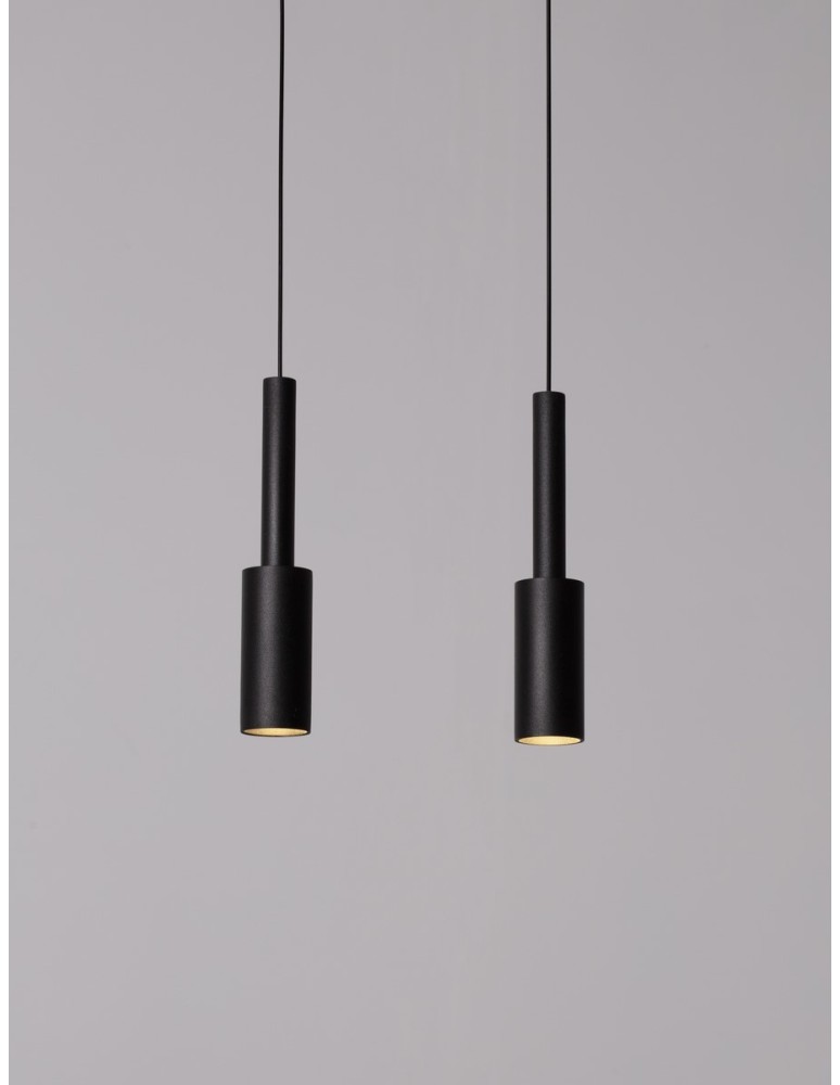 Pendant lamps - Luces Exclusivas BAHAMA Pendant Modern Black 1xLED max 14W 3000K LE43624 - product kolory-swiatla.pl 2