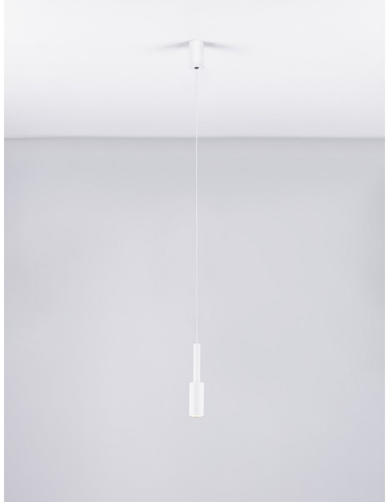 Pendant lamps - Luces Exclusivas BAHAMA Pendant Modern White 1xLED max 7W 3000K LE43628 - product kolory-swiatla.pl 2