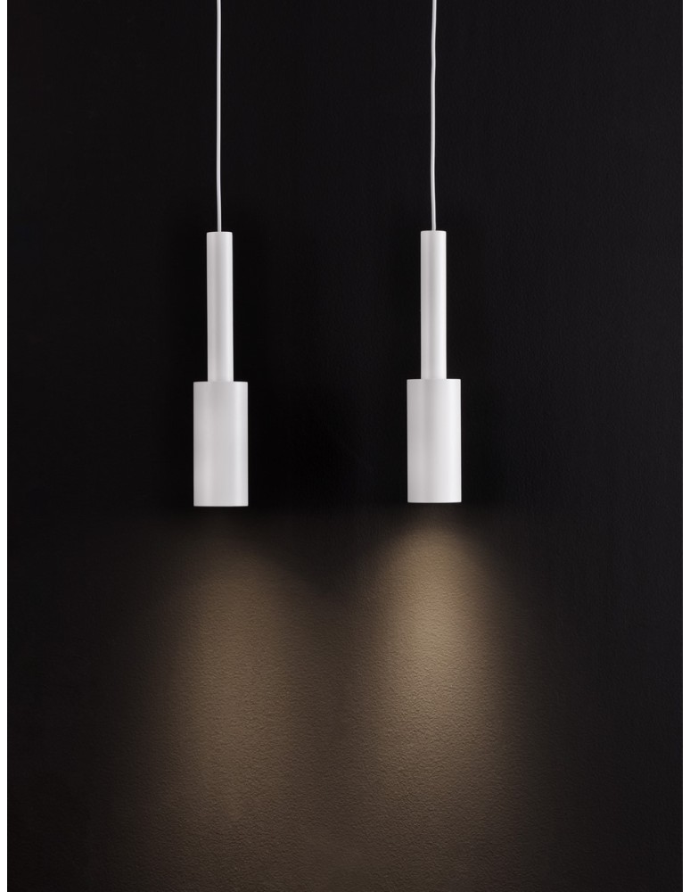 Pendant lamps - Luces Exclusivas BAHAMA Pendant Modern White 1xLED max 14W 3000K LE43629 - product kolory-swiatla.pl 2