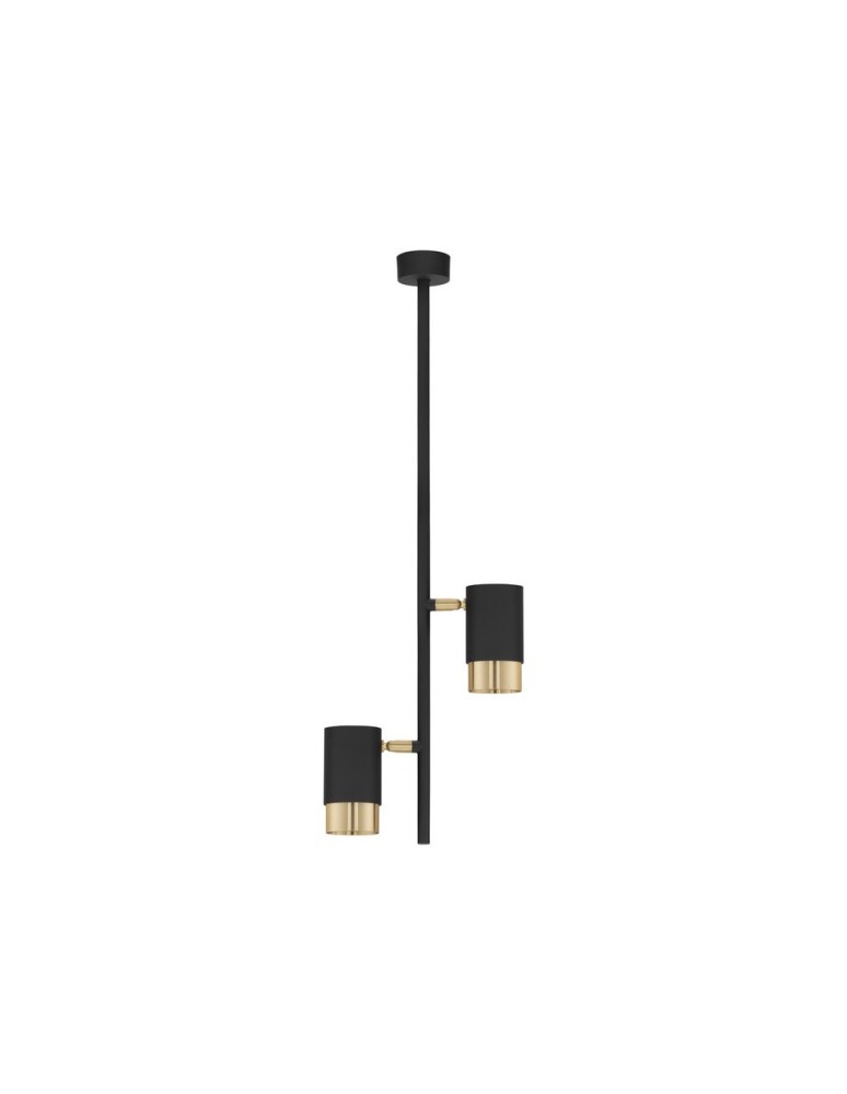 Ceiling lamps - Luces Exclusivas BAILON Ceiling Modern Black 2xGU10 max 10W LE43636 - product kolory-swiatla.pl 1