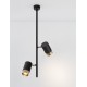 Luces Exclusivas BAILON Sufitowa Nowoczesna czarny 2xGU10 max 10W LE43636