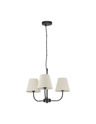 Luces Exclusivas BAJADA Pendant Modern Black 3xE27 max 12W LE43642
