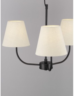Luces Exclusivas BAJADA Pendant Modern Black 3xE27 max 12W LE43642 - product 2