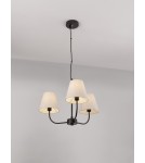 Pendant lamps - Luces Exclusivas BAJADA Pendant Modern Black 3xE27 max 12W LE43642 - product 3