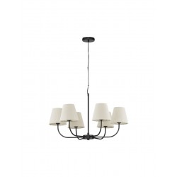 Luces Exclusivas BAJADA Wisząca Nowoczesna czarny 6xE27 max 12W LE43643