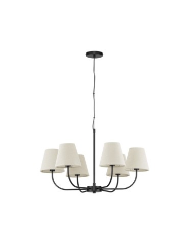 Luces Exclusivas BAJADA Pendant Modern Black 6xE27 max 12W LE43643