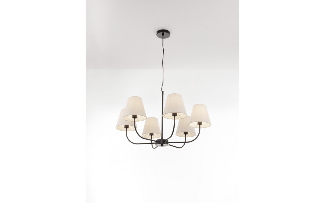 Luces Exclusivas BAJADA Wisząca Nowoczesna czarny 6xE27 max 12W LE43643