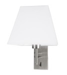 Kinkiety - Luces Exclusivas CAFETAL Ścienna Nowoczesna srebrny i odcienie srebra 1xE27 max 12W LE43645 - produkt 1