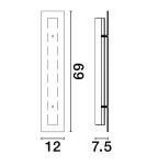 Wall lamps - Luces Exclusivas BAJIOS Wall-mounted Modern Black 1xLED max 15W 3000K LE43651 - product 3