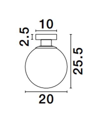 Luces Exclusivas BAJUCU Modern Ceiling White 1xE27 max 12W LE43653 - product 2