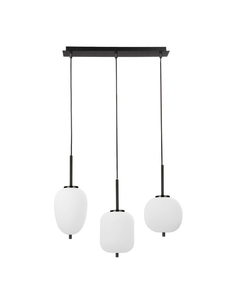 Pendant lamps - Luces Exclusivas PILAR Pendant Modern Black 3xE14 max 5W LE43657 - product kolory-swiatla.pl 1