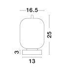 Decorative table lamps - Luces Exclusivas PILAR Table Black 1xE14 max 5W LE43659 - product 2