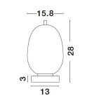 Decorative table lamps - Luces Exclusivas PILAR Table Black 1xE14 max 5W LE43660 - product 3