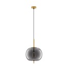 Single pendant lamps - Luces Exclusivas PILAR Pendant Modern gold and gold shades 1xE27 max 12W LE43661 - product 1
