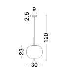 Single pendant lamps - Luces Exclusivas PILAR Pendant Modern gold and gold shades 1xE27 max 12W LE43661 - product 2