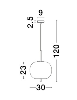 Luces Exclusivas PILAR Wisząca Nowoczesna złoty i odcienie złota 1xE27 max 12W LE43661 - produkt 2