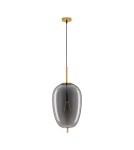 Single pendant lamps - Luces Exclusivas PILAR Pendant Modern gold and gold shades 1xE27 max 12W LE43663 - product 1