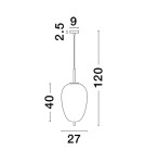 Single pendant lamps - Luces Exclusivas PILAR Pendant Modern gold and gold shades 1xE27 max 12W LE43663 - product 2