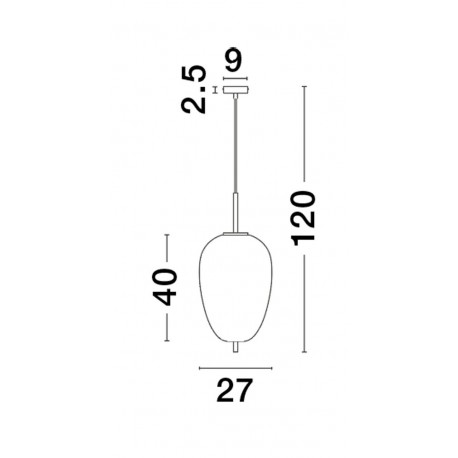 Luces Exclusivas PILAR Wisząca Nowoczesna złoty i odcienie złota 1xE27 max 12W LE43663