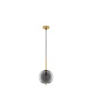 Single pendant lamps - Luces Exclusivas PILAR Pendant Modern gold and gold shades 1xE27 max 12W LE43664 - product 1