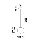 Single pendant lamps - Luces Exclusivas PILAR Pendant Modern gold and gold shades 1xE27 max 12W LE43664 - product 2