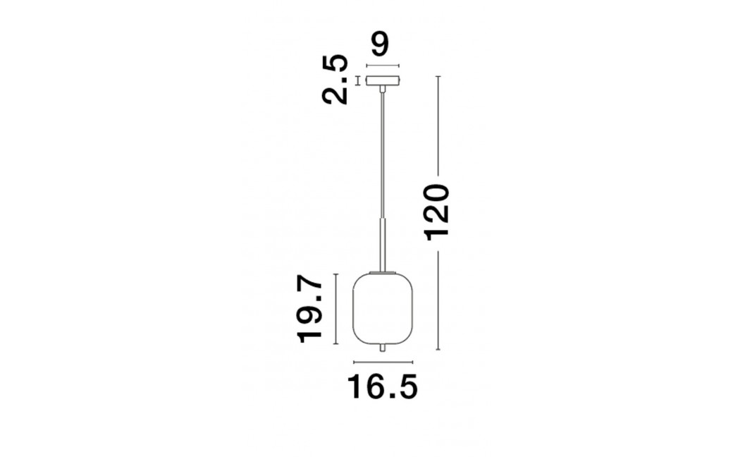 Luces Exclusivas PILAR Wisząca Nowoczesna złoty i odcienie złota 1xE27 max 12W LE43665