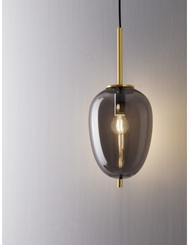 Luces Exclusivas PILAR Wisząca Nowoczesna złoty i odcienie złota 1xE27 max 12W LE43666 - produkt 2